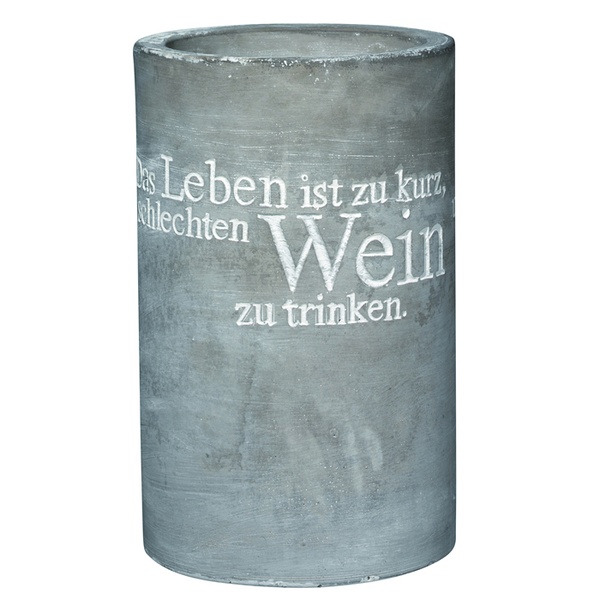 gross_10405_477779G6F08bzdgnOzJ Vino Beton Weinkühler "Das Leben ist zu kurz"