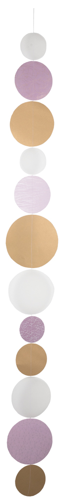 15387 Kreiskette - gold | rosa