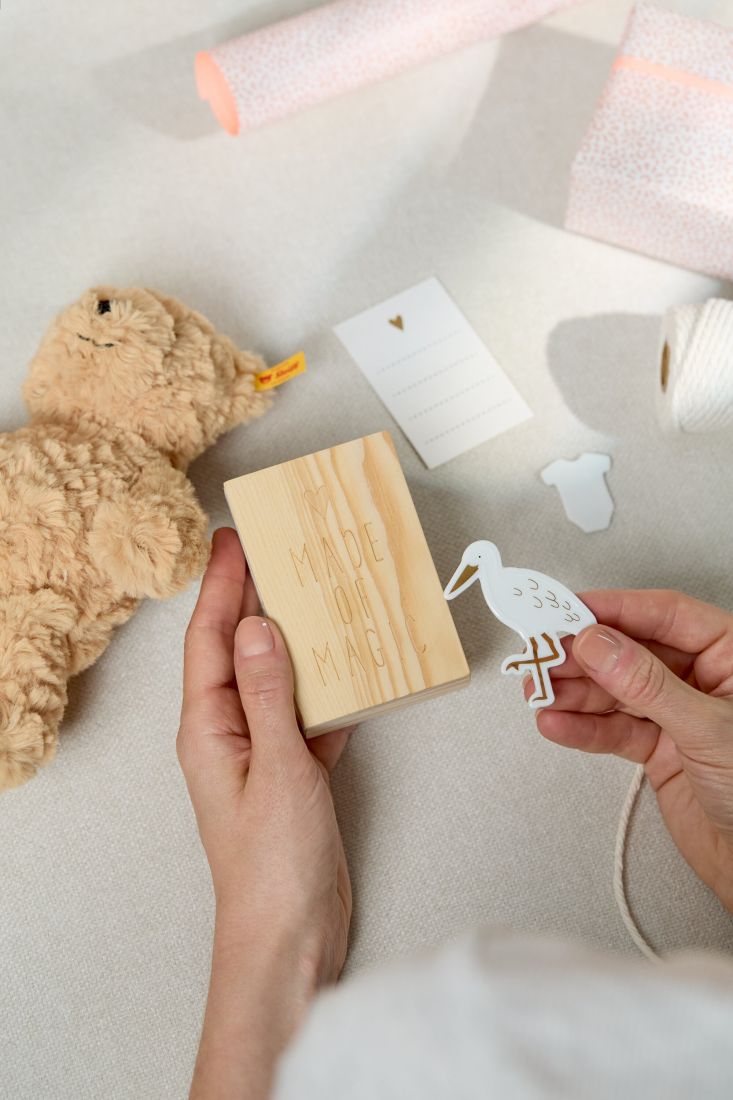 Holzstempel, Stempel, Magnet, Pinguin-Schnickschnack, Schnittmuster