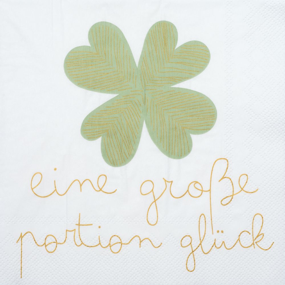 Serviette "Eine große Portion Glück"