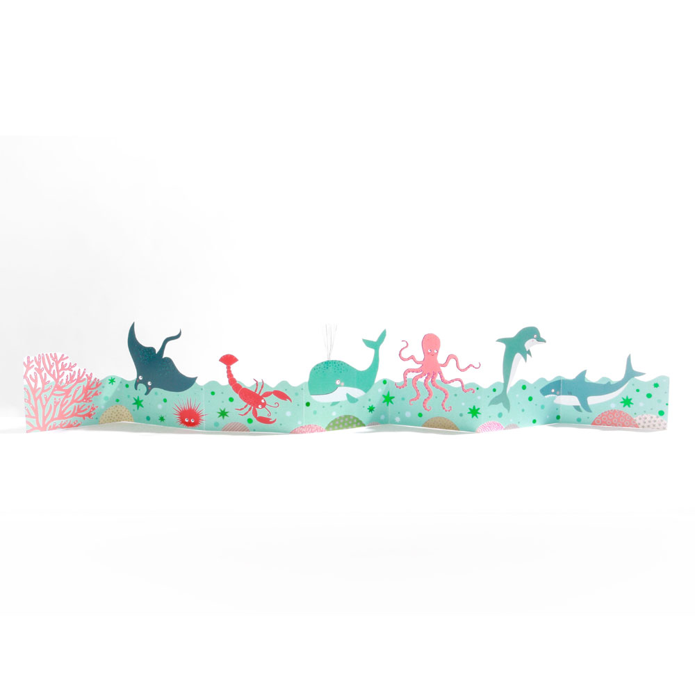 gof15255 Kinder Tischgirlande "Unterwasser"