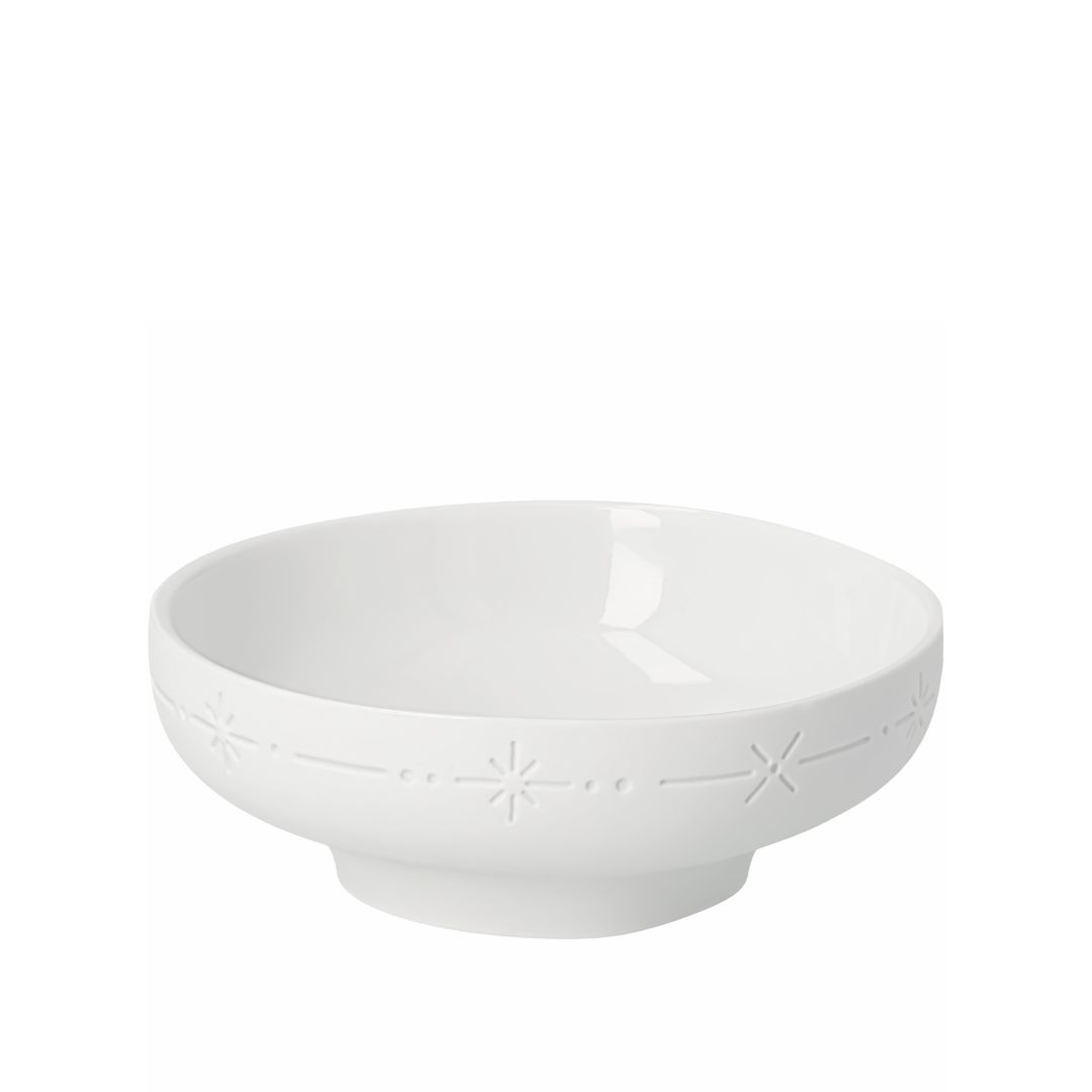 Kleine räder Porzellanschale Tanne aus der Mixed Kollektion mit umlaufendem Sternen-Motiv