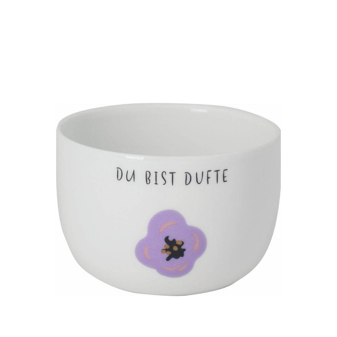 Geburtstagslicht "Du bist dufte" Schale, Suppenschüssel, Porzellan, Töpferei, Tasse