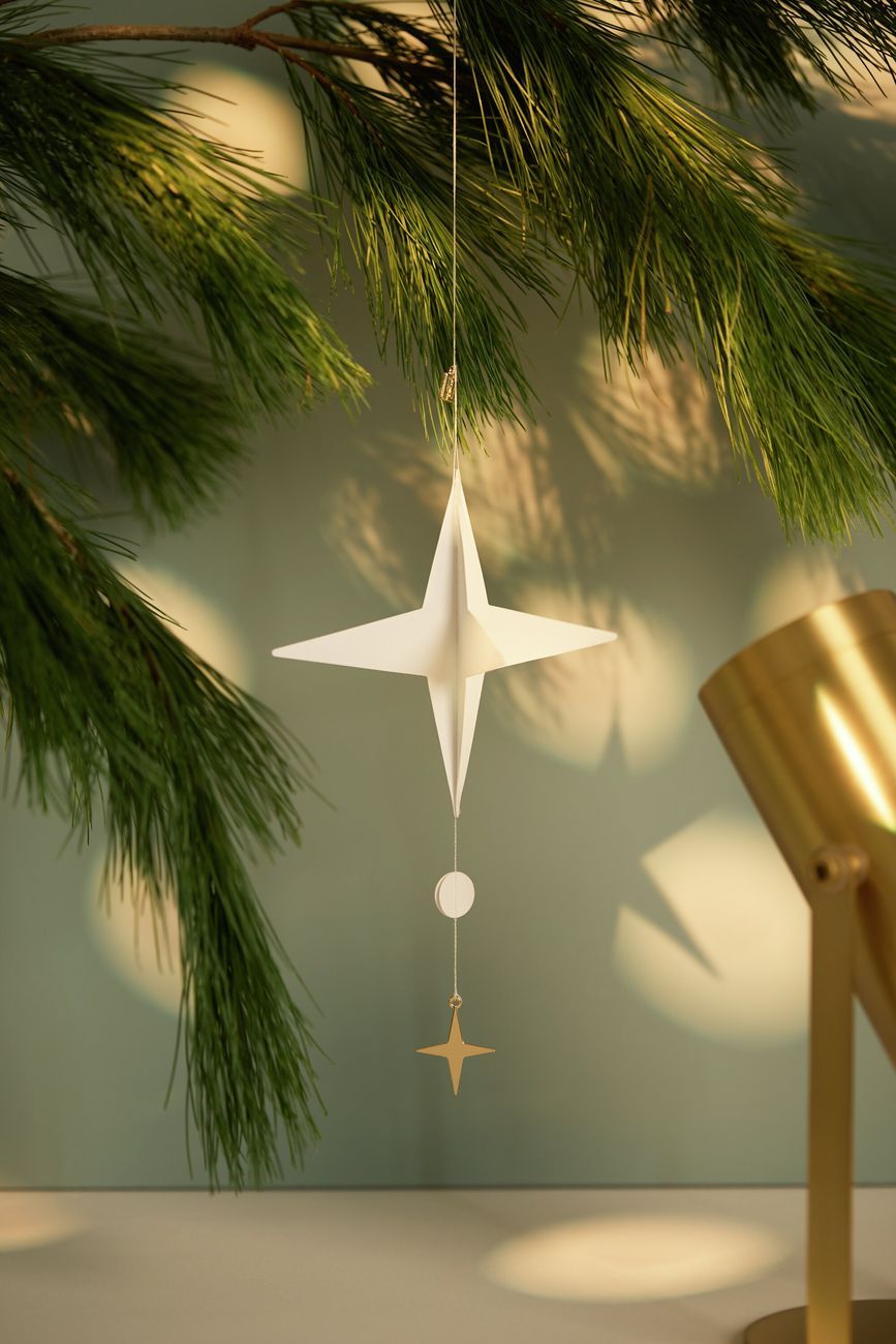 deko, stern, hängedeko, weihnachten, baumschmuck