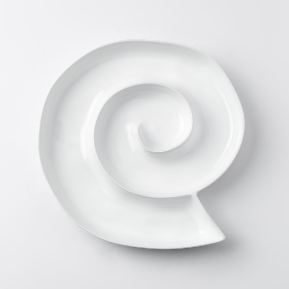 17884_1 Porzellan Schale in Form einer Spirale