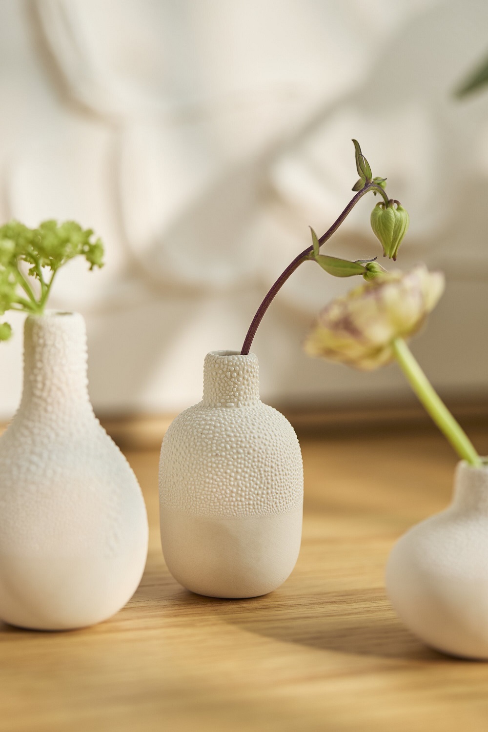 Vasen, Vasen-Set, Keramik, Texturierte Oberfläche, Blumenhalter