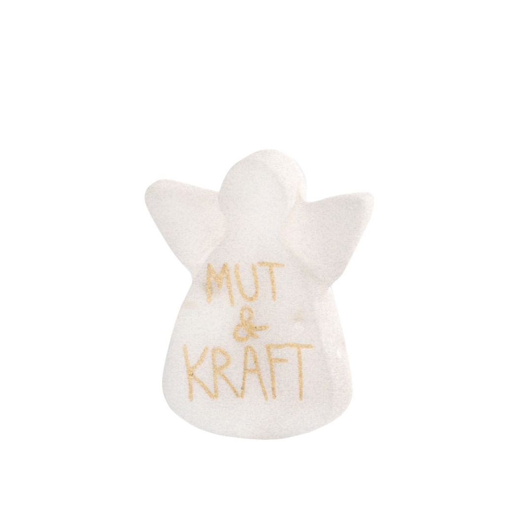 Mütze, Kraft, Stofffigur, Weiß, Textaufdruck
