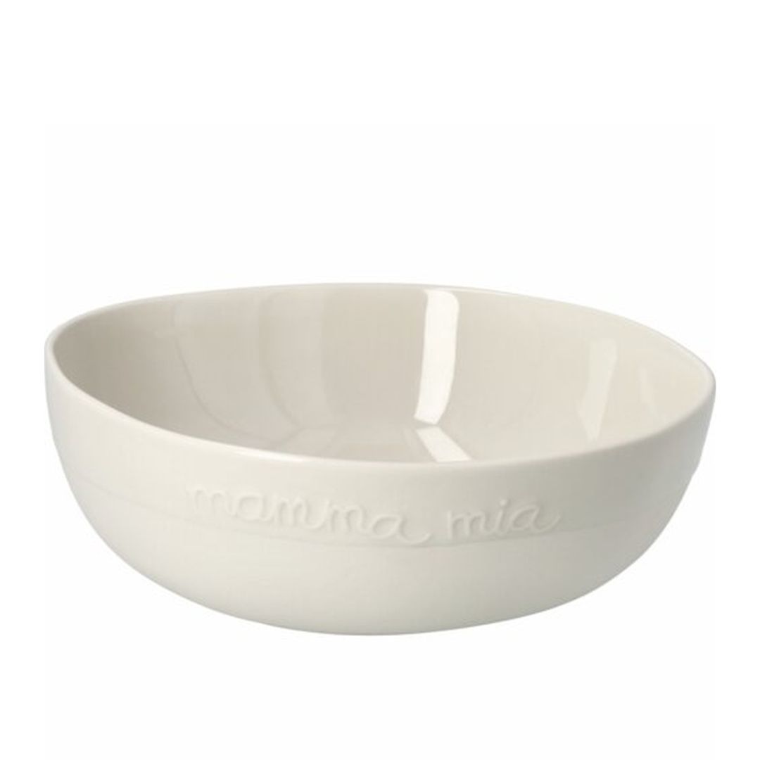 räder Schale mamma mia – Cucina Italiana Steinzeug Beige/Grün
