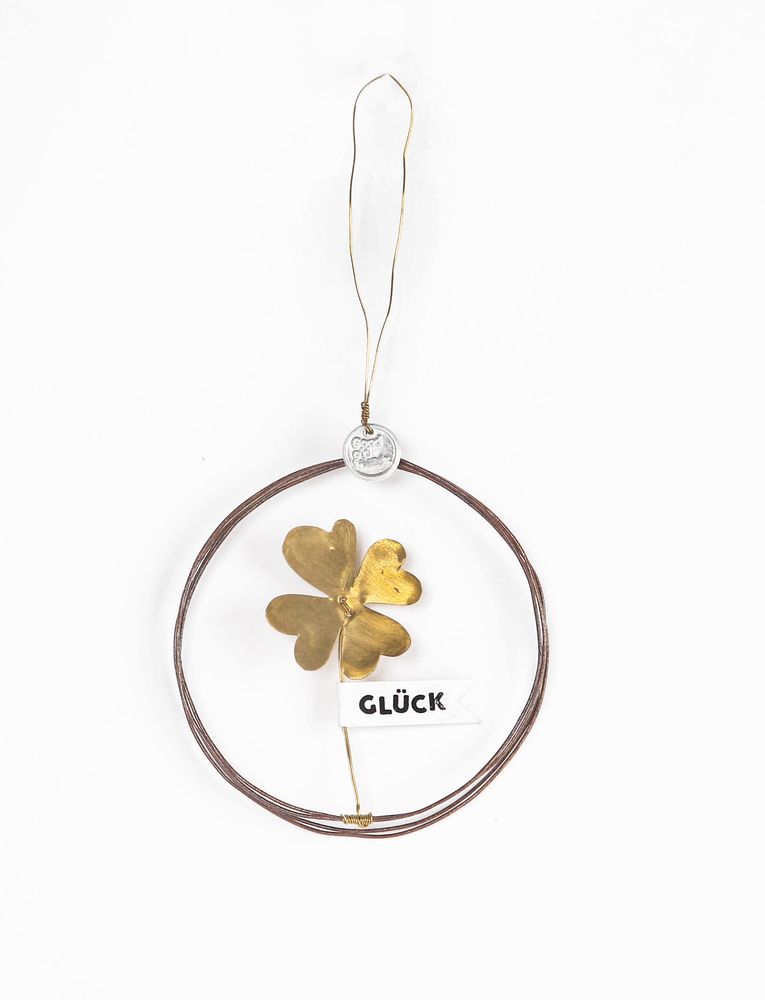 Goldklee Ornament "Glück" Zubehor, Anhänger
