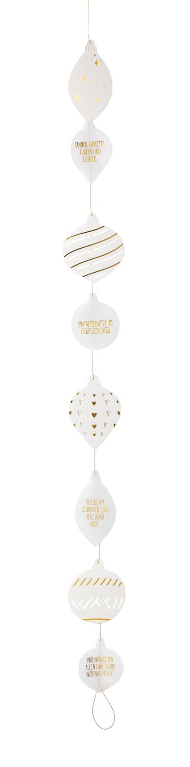 Girlande Christbaumkugeln 118 cm Lampe, Kronleuchter