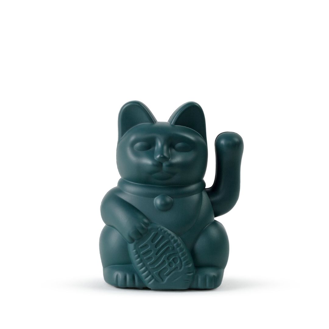 Mini Winkekatze "Lucky Cat Solar Grün" Figur