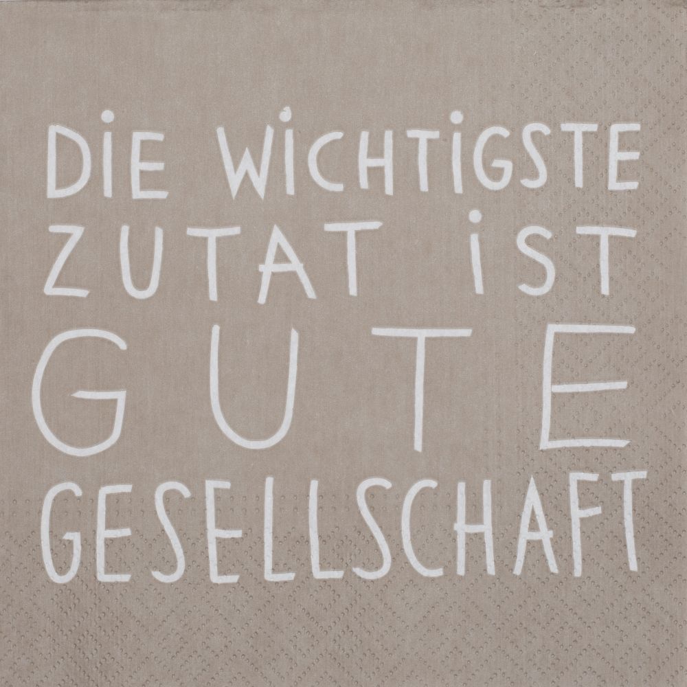 Serviette "Die wichtigste Zutat"