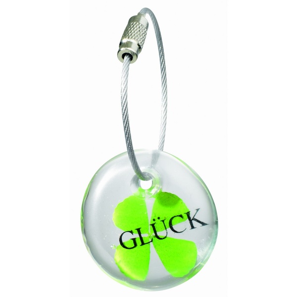 Blumenschlüsselanhänger "Glück"