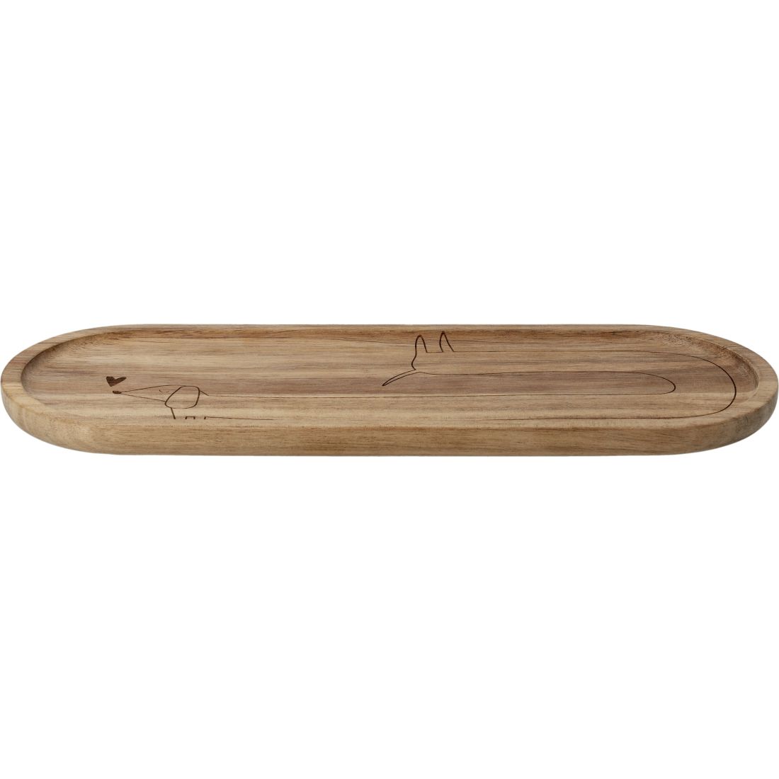 Holzschale, Schale, Obstschale, Langplatte, Holz-Design