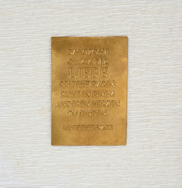 Flechtkarte Hochzeit "Das große Glück der ..."