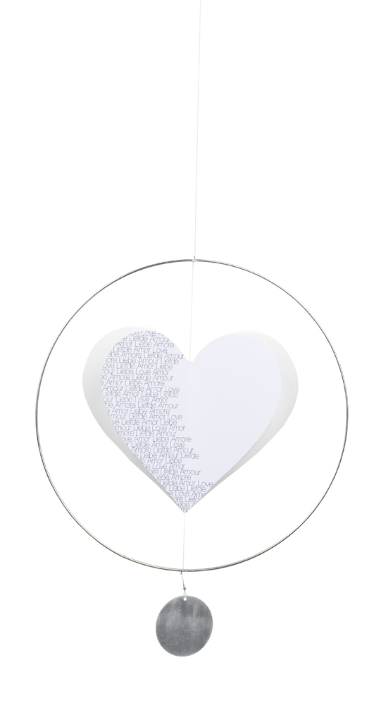 Herz Mobile "Liebe Love Amour" - groß