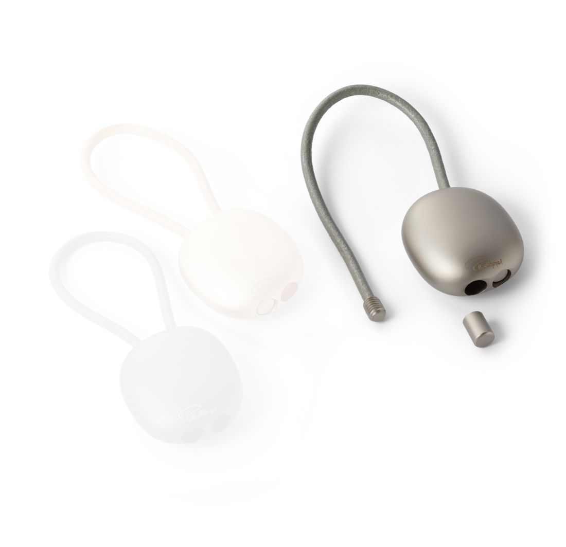 PEBBLE Schlüsselanhänger, silbergrau Computerausrüstung, Elektronik, Hardware, Maus, Leicht