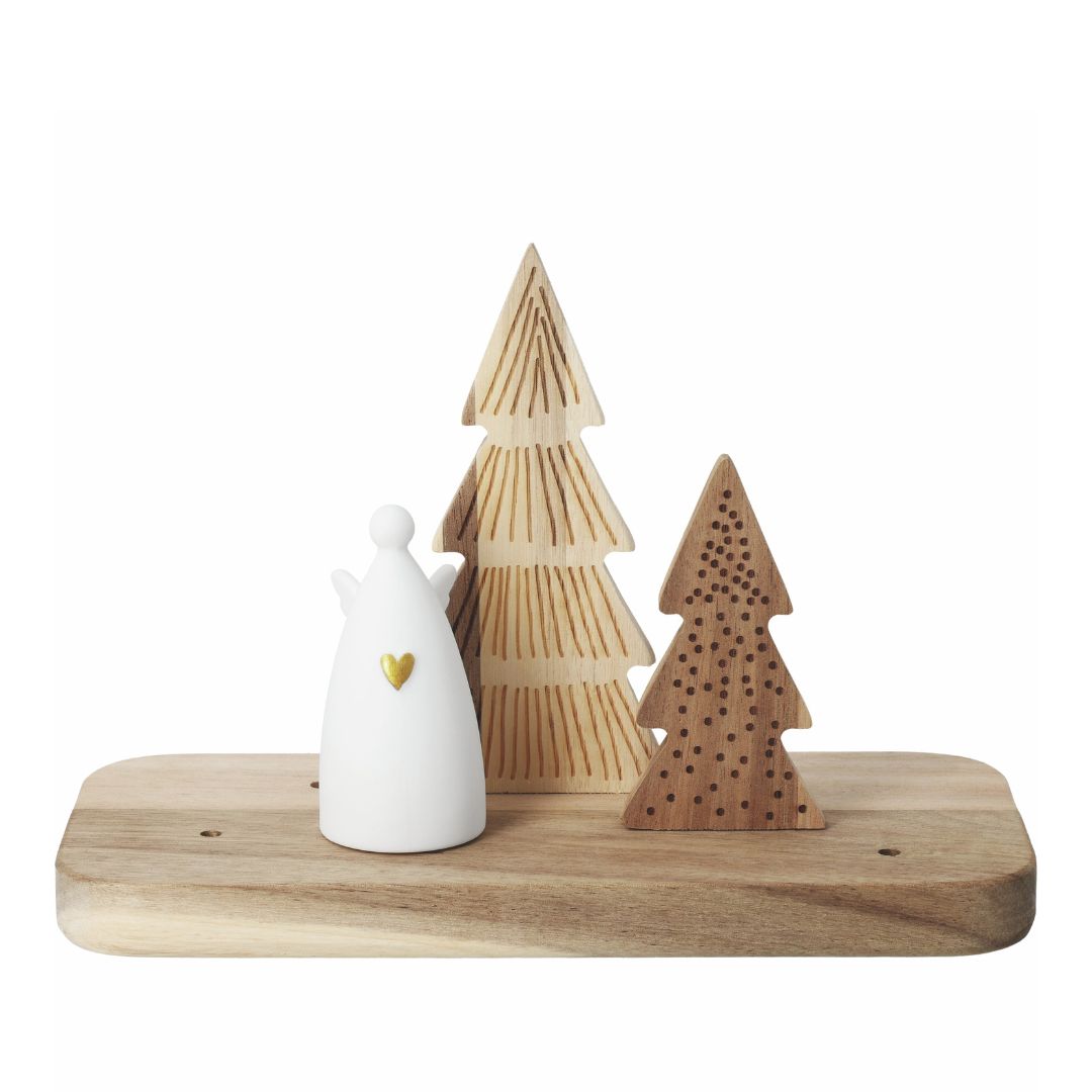 holzfigur, weihnachtsdekoration, holzbaumschmuck, figuren-set, kleinerengel