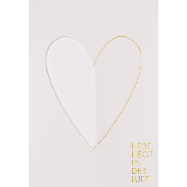 Transparente Hochzeitskarte "Liebe liegt in der Luft"