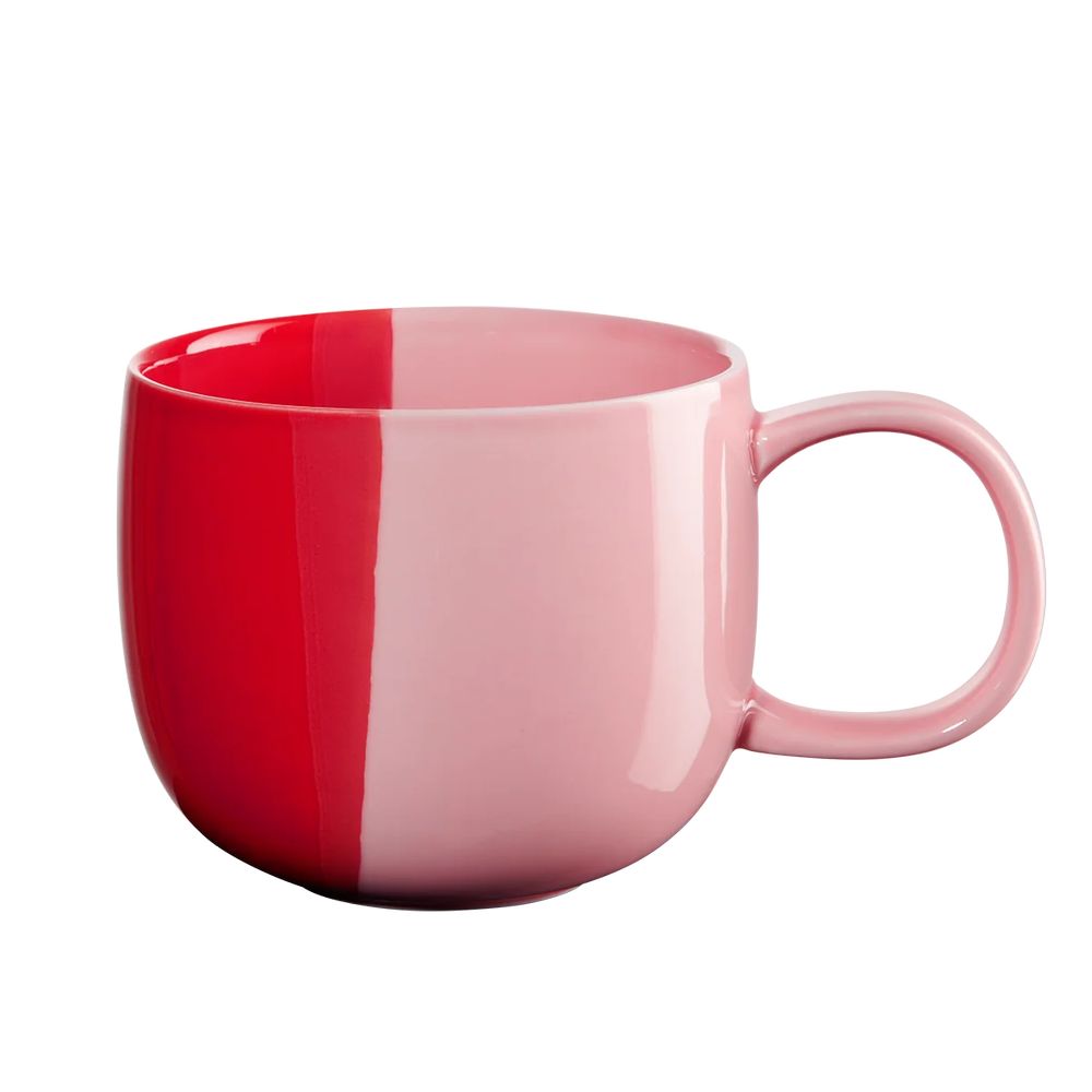 Bunter Henkelbecher strawberry smoothie aus Porzellan aus der Kollektion joy von ASA Selection