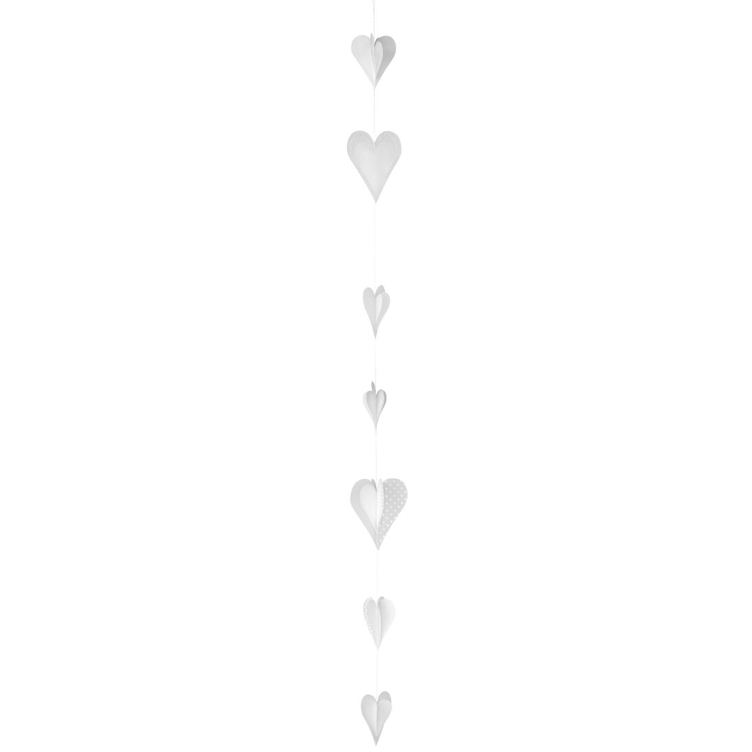 Herzstücke Herzkette weiss