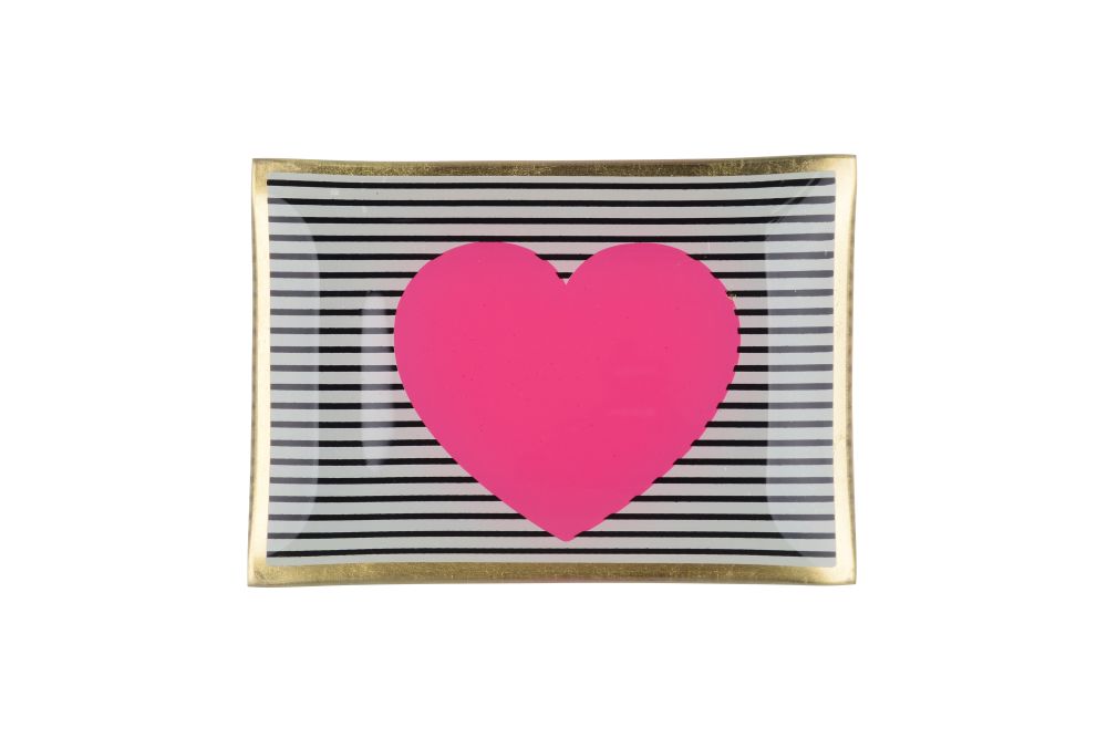 Love Plates, Glasteller "Herz" Symbol, Tischtennis, Ping-Pong-Paddel, Schläger, Sport