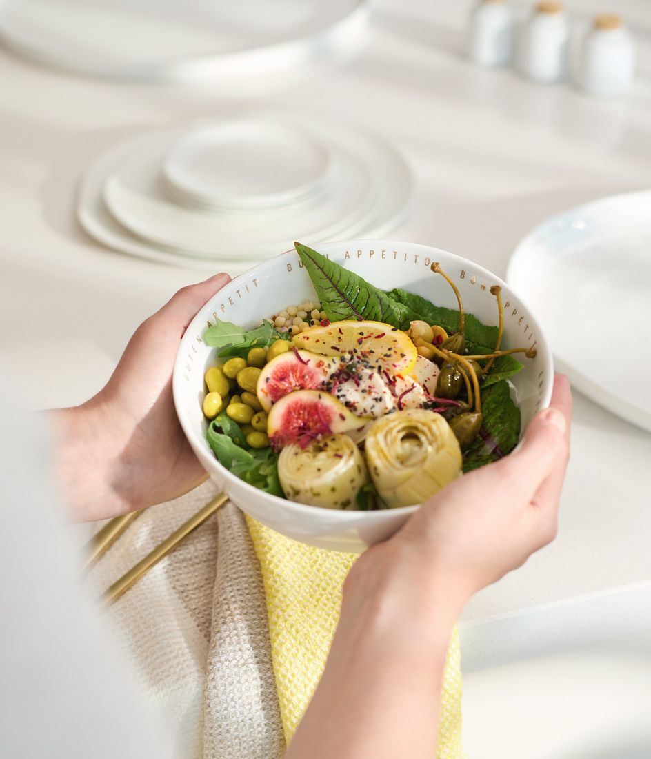 Essen, Präsentation des Essens, Schüssel