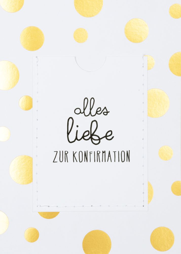 Gutscheinkarte "Alles Liebe zur Konfirmation"