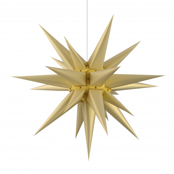 Herrnhuter Stern für Innen, Perlmutt gold 60 cm Symbol