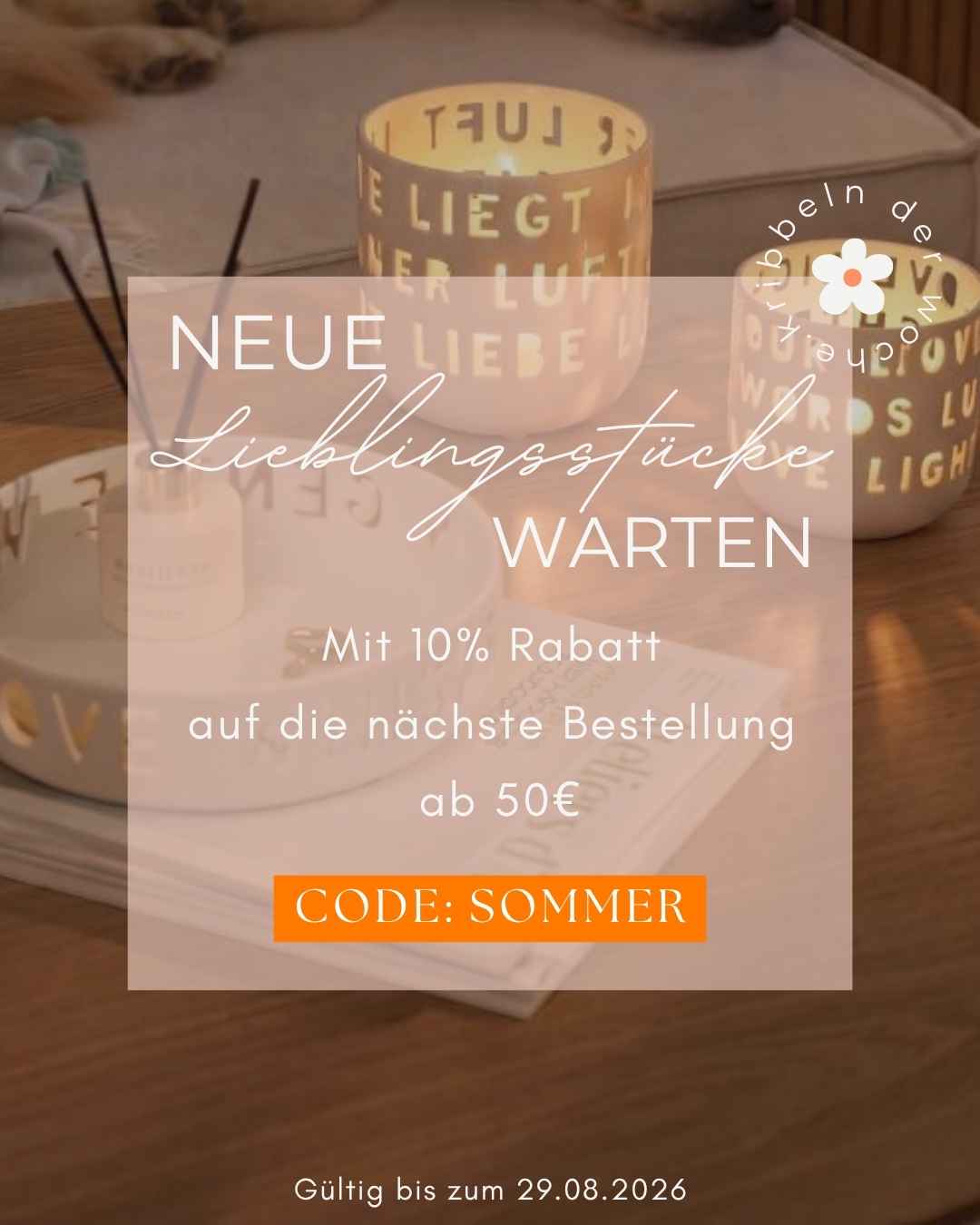 Tasse, Keramiktasse, Keramikbecher, Orangener Akzent, Wartebanner