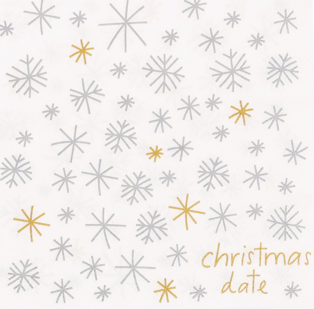Servietten "Christmas date" Papier, Draußen, Natur