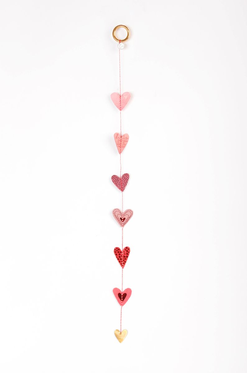 Mini Herzkette "Rot"