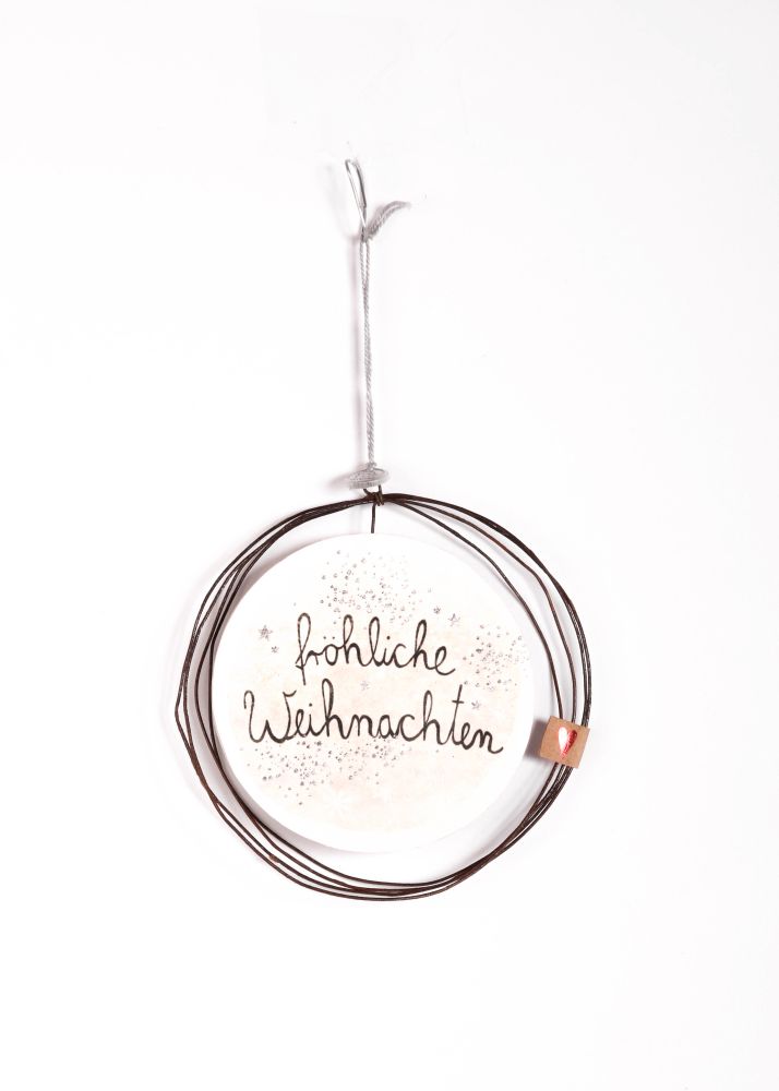 Winterzauberornament "Fröhliche Weihnachten"