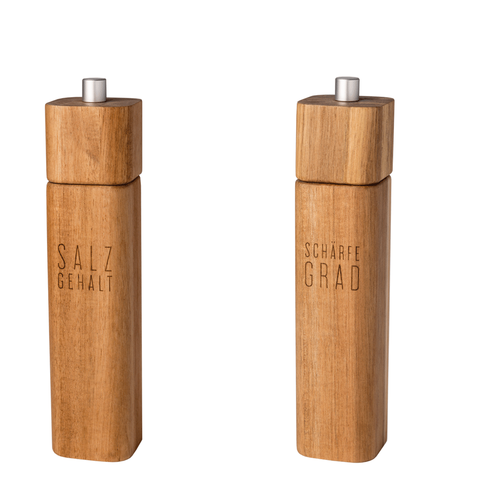 Salzmühle "Salzgehalt" + Pfeffermühle "Schäfergrad"