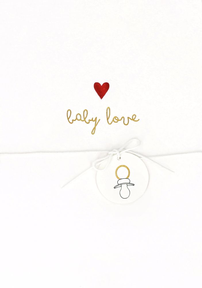 Schleifchenkarte "Baby love"