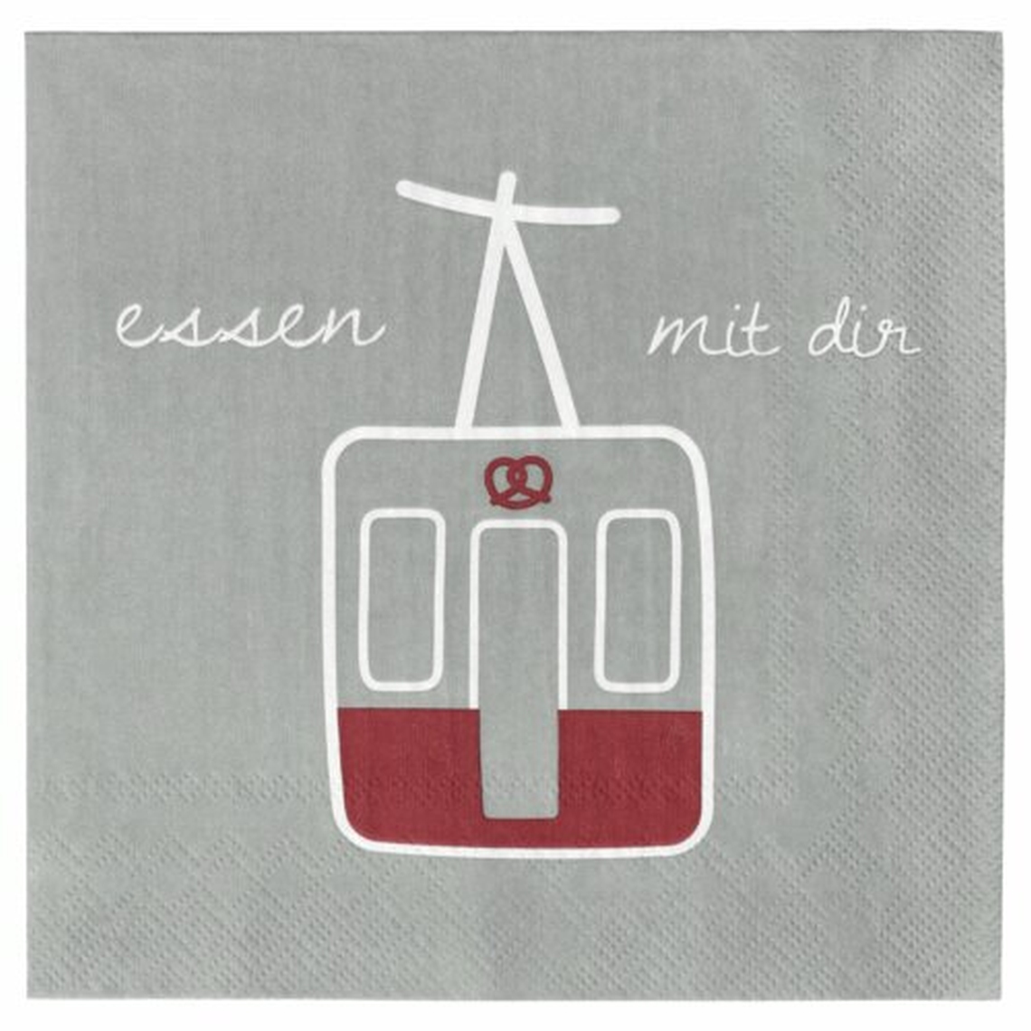 Serviette "Essen mit dir"