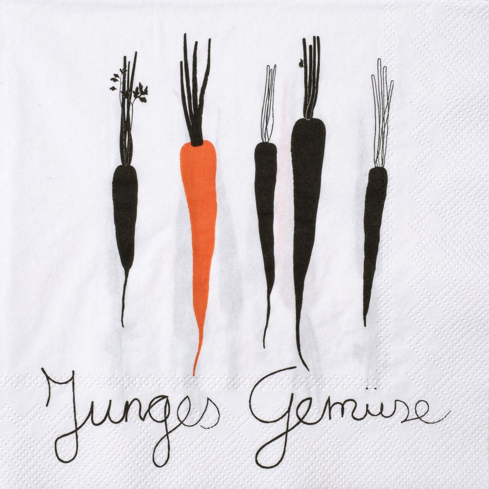 Serviette "Junges Gemüse"