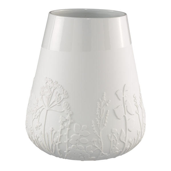 räder Vase Blumen groß 26 cm – Porzellanvase Relief