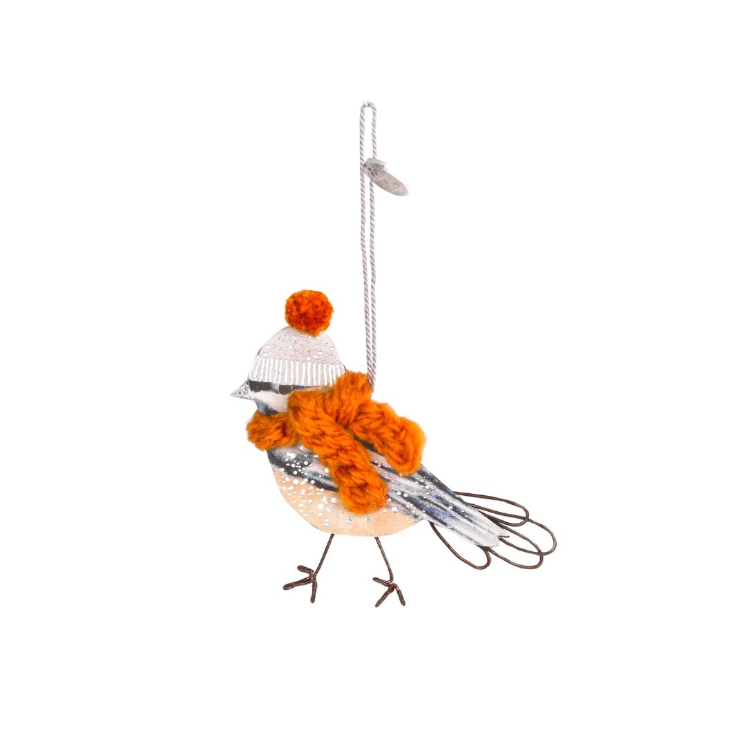Vogel-Anhänger, Dekorationsfigur, Stoffvogel, Ornament, Kunsthandwerk