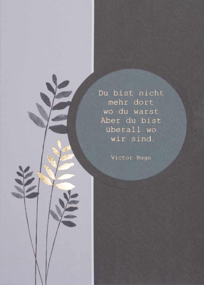 63470_result Goldelemente Trauerkarte "Du bist nicht mehr dort"