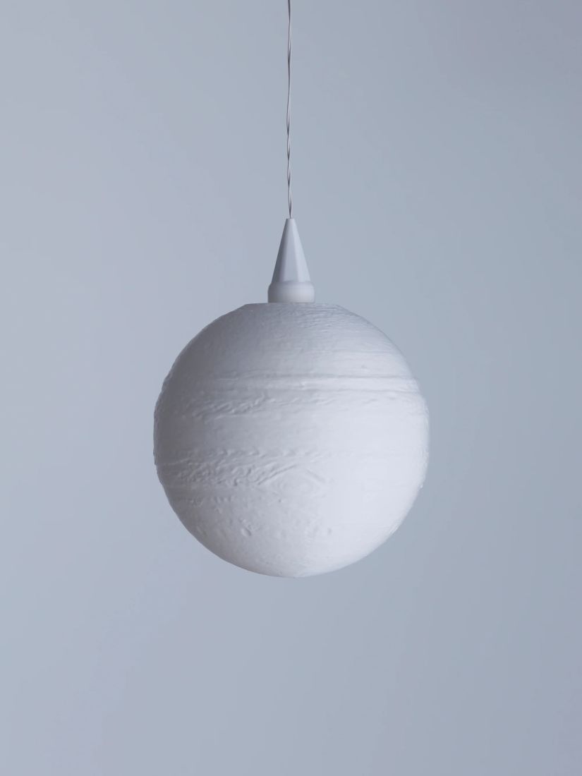 Hängelampe, Teelichtlampe, Kugelpendel, weiße Lampe, lampenschirm
