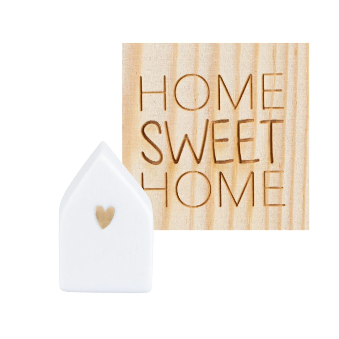 Glückskästchen "Home sweet home"