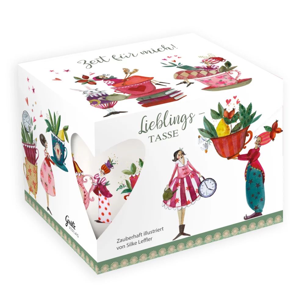 Silke Leffler Teetasse Teatime in der dekorativen Geschenkbox vom Grätz Verlag