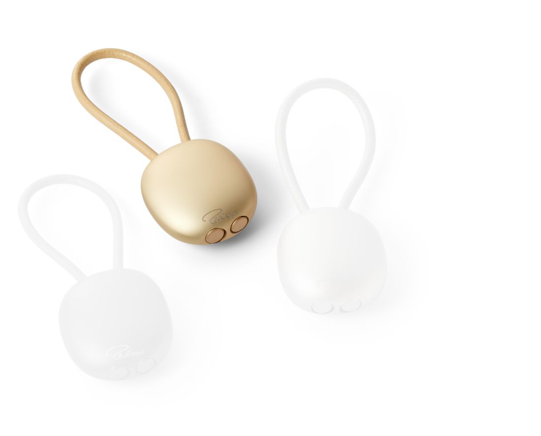 PEBBLE Schlüsselanhänger, champagne Computerausrüstung, Elektronik, Hardware, Maus, Zubehör