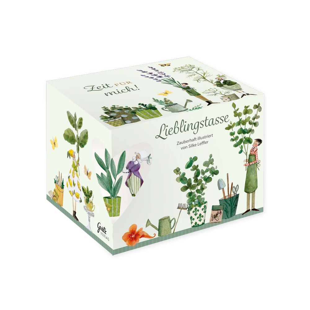 Garten, Pflanzen, Topfgestaltung, Illustration, Boxset