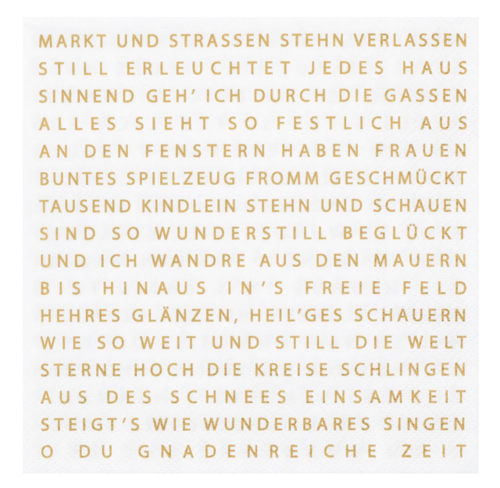 Serviette "Weihnachtsgedicht"