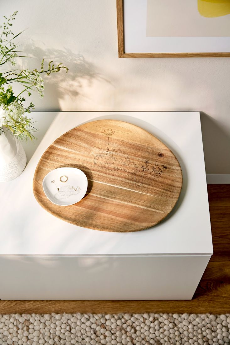 holzschneidebrett, kuchenbrett, runde platter, deko platter, kleine schale