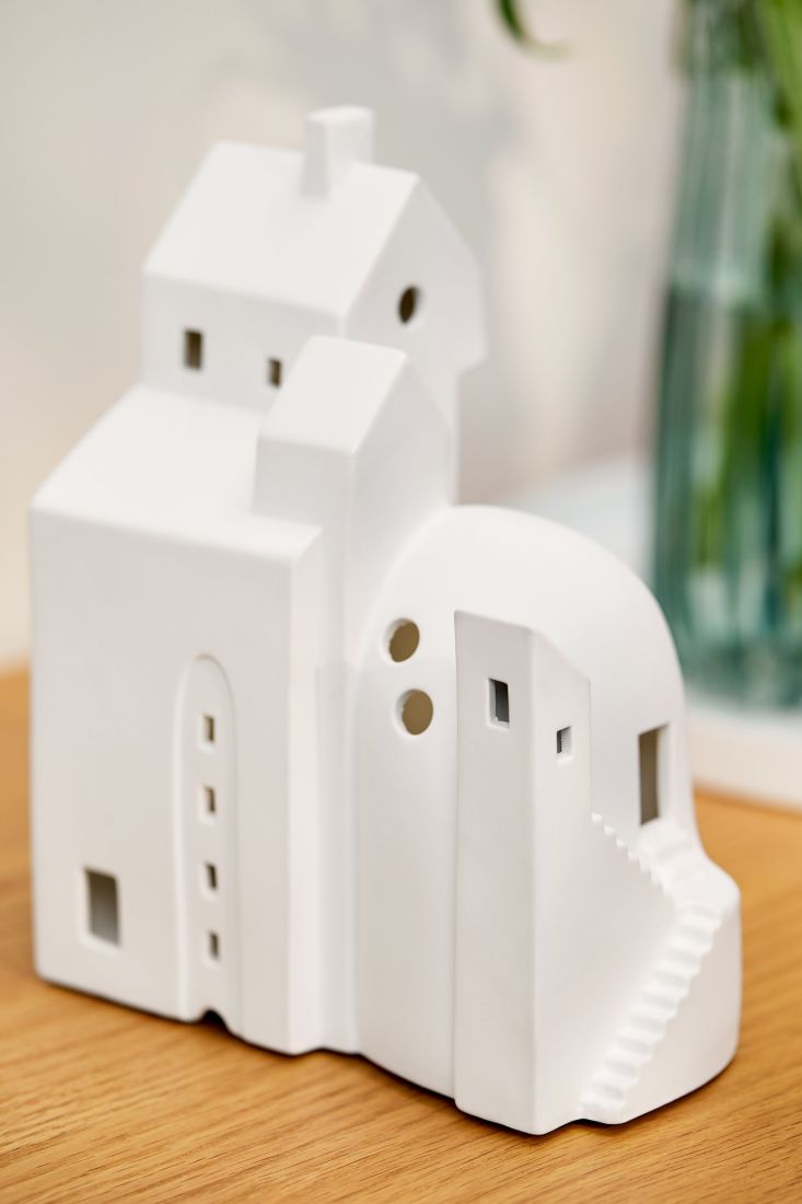 White model, Miniature house, Architectural figures, Ceramic/porcelain, Staircase design