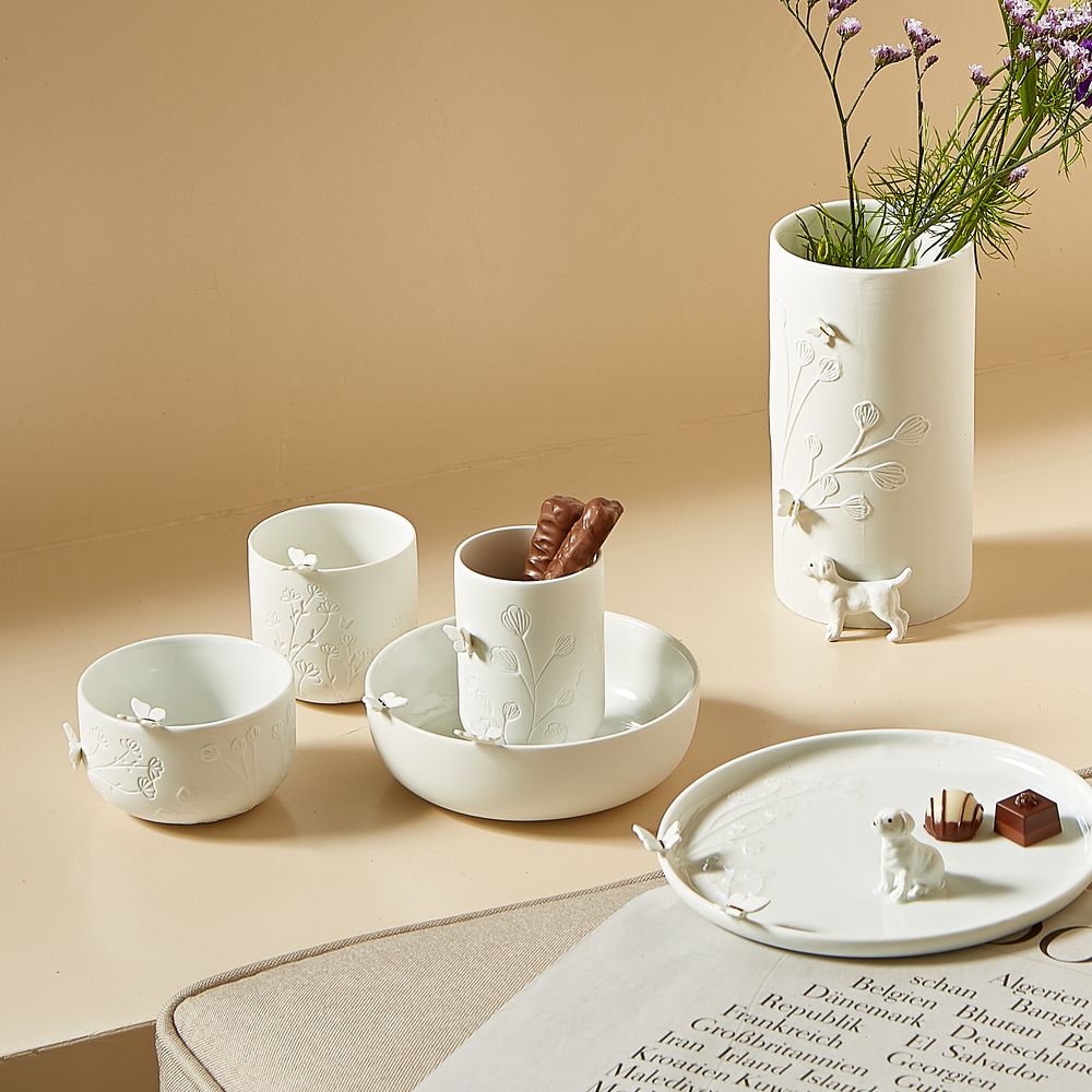 Porzellan, Töpferei, Untertasse, Tasse, Band