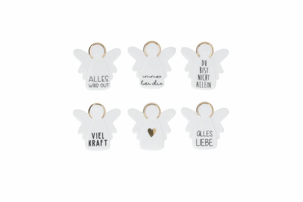 Engelswunsch 6er Set Zubehör, Ohrring, Schmuck, Tasche